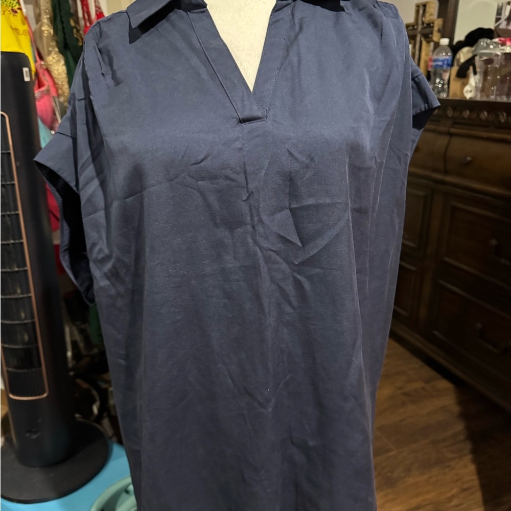 Navy Blue Women's Blouse
